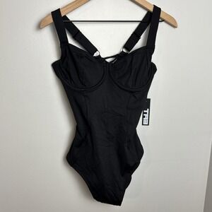 TA3 Lifty One-Piece Swimsuit Large Reg/Long B/C Cup Black Shapewear NEW